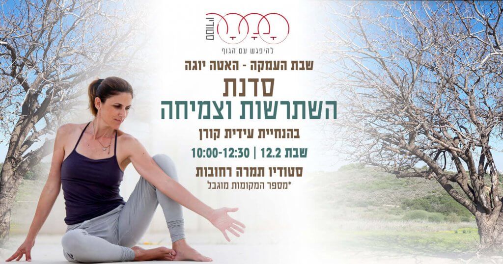 סדנת יוגה עם עידית קורן - בלוג יוגה אונליין
