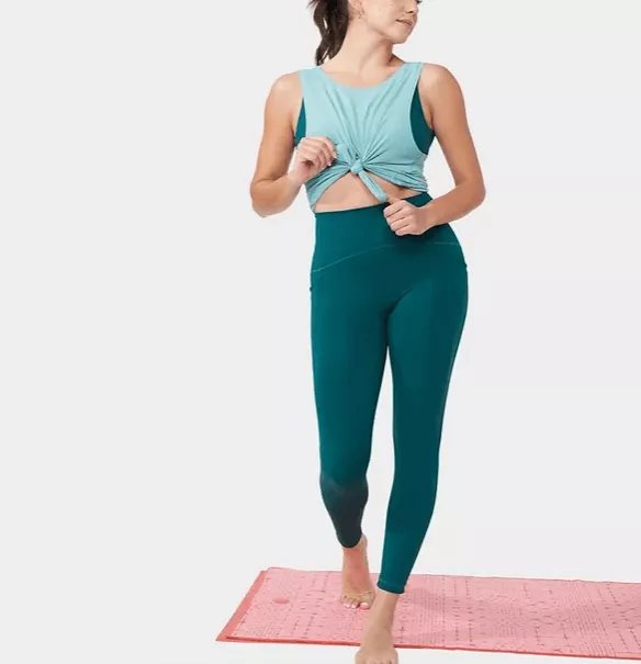טייץ ארוך ירוק דגם Presence מנדוקה MANDUKA