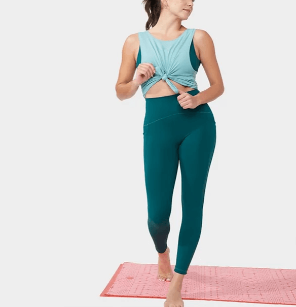 טייץ ארוך ירוק דגם Presence מנדוקה MANDUKA