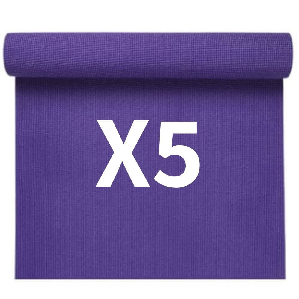 5 מזרני יוגה ופילאטיס 6 מ"מ סגול